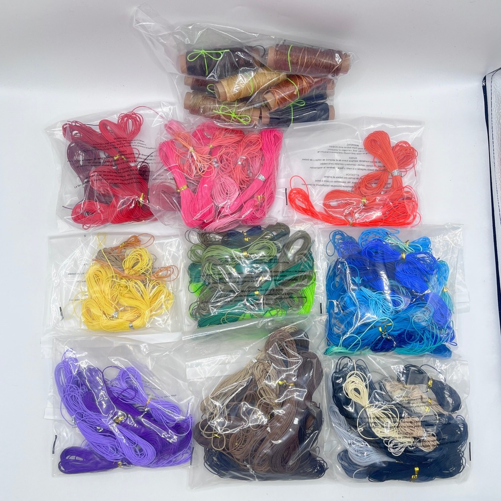 Multi-Color Waxed Thread Assortment for Leatherwork and Jewelry Making Bundle